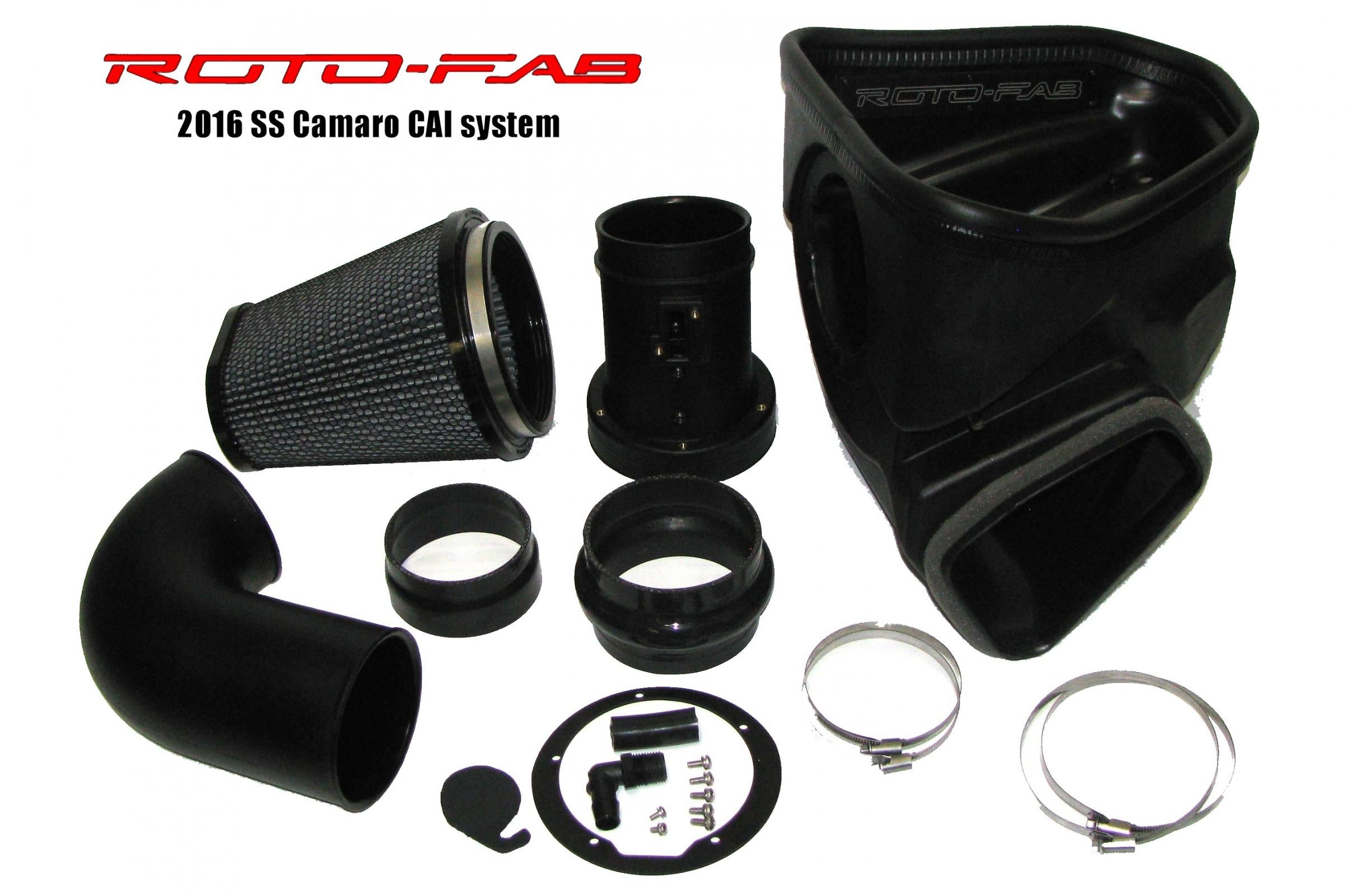Roto-Fab - 2016-24 Camaro SS With Sound Tube Delete Cold Air Intake With Dry Filter - The Speed Depot