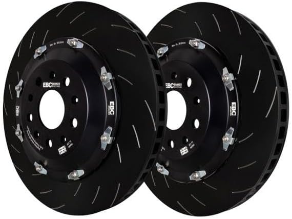 EBC Brakes - EBC Racing Fully Floating Two Piece Rotors - C8 (Rear) - The Speed Depot