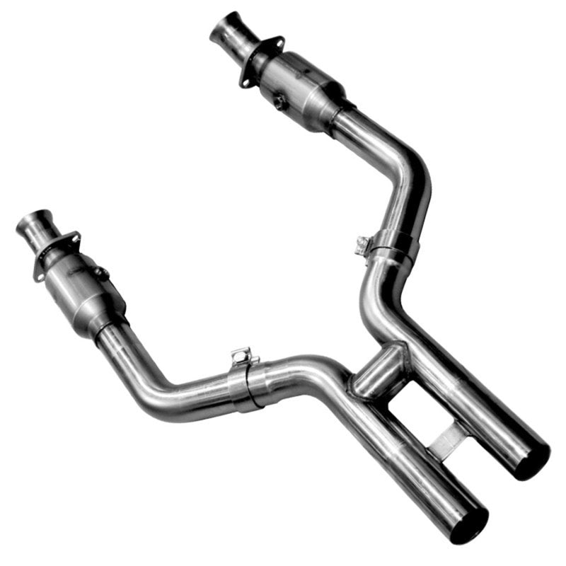 Kooks Headers & Exhaust - 2-1/2" SS GREEN Catted H-Pipe - 2005-2010 Mustang GT 4.6L 3V - The Speed Depot