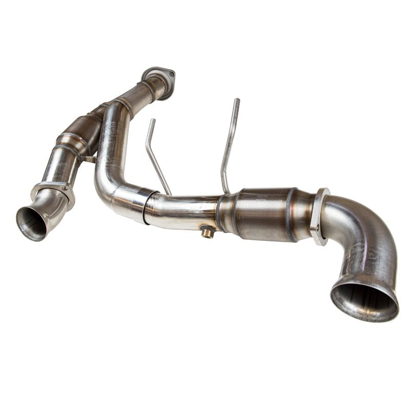 Kooks Headers & Exhaust 3" SS GREEN Catted Y-Pipe - 2015-2020 F150 5.0L 4V (Connects to OEM) - Exhaust - The Speed Depot - 