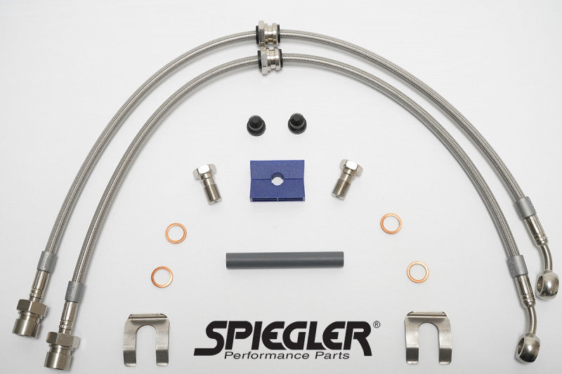 Spiegler Stainless Brake Lines - C8 Corvette with Iron Discs (Front) - Braking - The Speed Depot - 