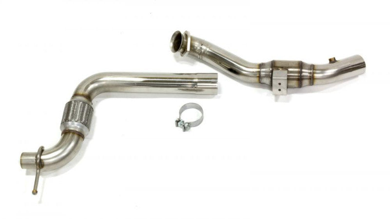 Kooks Headers & Exhaust - 3" x 2-1/4" SS GREEN Catted OEM Downpipe - 2015-2023 Mustang EcoBoost - The Speed Depot