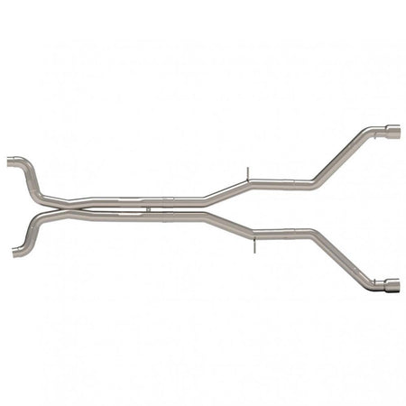 Kooks Headers & Exhaust - 3" Connection-Back Muffler Delete Exhaust System w/ Polished Tips - The Speed Depot