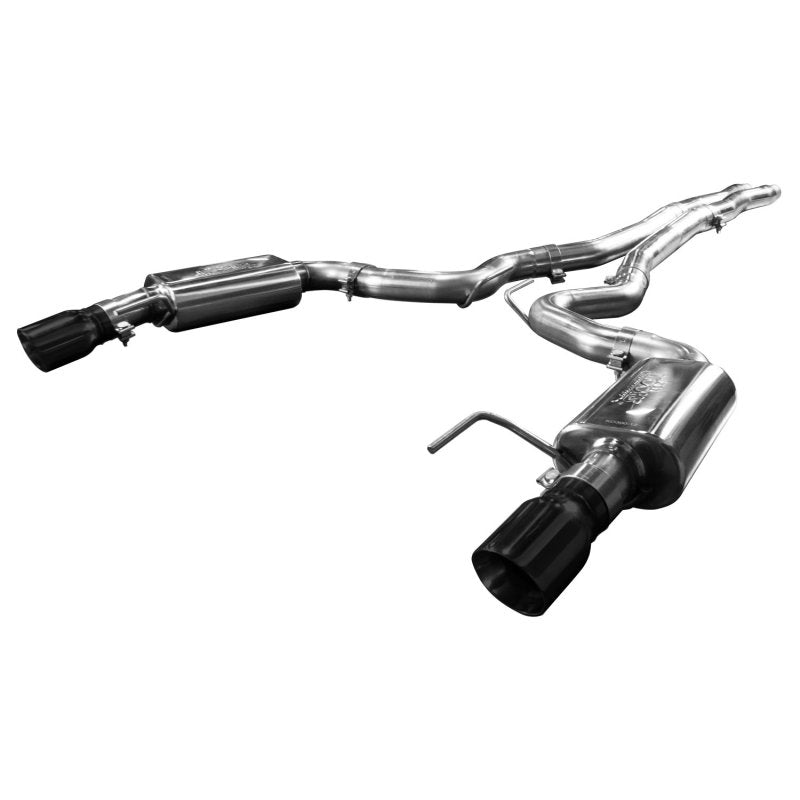 Kooks Headers & Exhaust - 3" Cat-Back (X-Pipe) w/Black Tips - 2015-2017 Mustang GT 5.0L (Connects to OEM) - The Speed Depot