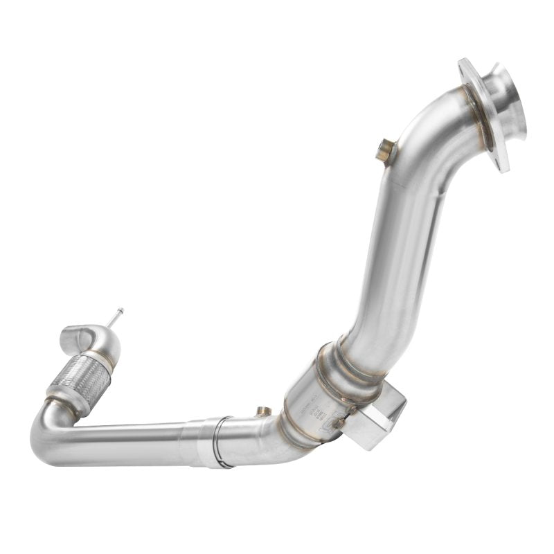 3-ss-green-catted-downpipe-2015-2023-mustang-ecoboost-to-kooks-comp-exhaust-1