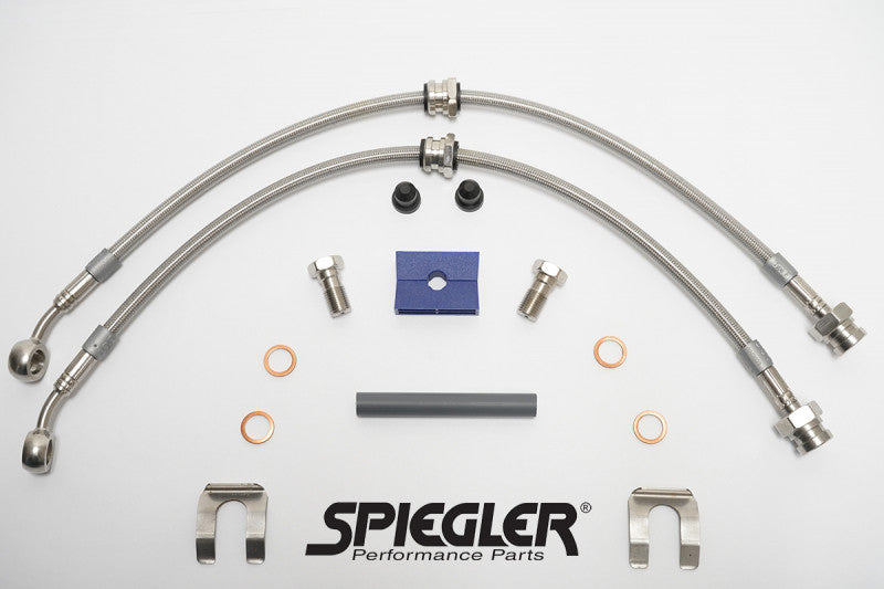 Spiegler Stainless Brake Lines - C8 Corvette with Iron Discs (Rear) - Braking - The Speed Depot - 