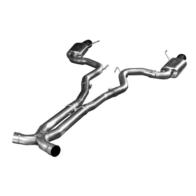 Kooks Headers & Exhaust 3" SS Connection-Back X-Pipe Exhaust w/Black Tips - 2015-2017 Mustang GT 5.0L - Exhaust - The Speed Depot - 