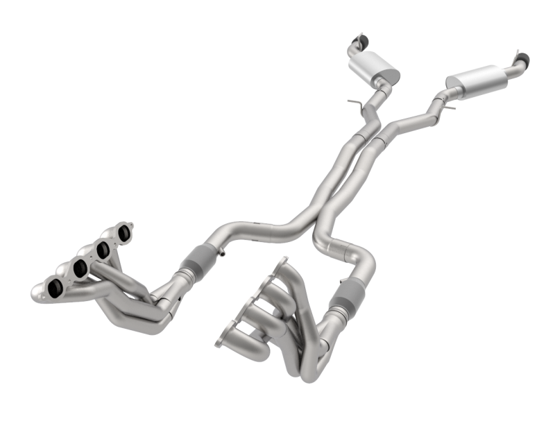 Kooks Headers & Exhaust - 2" Headers & GREEN Exhaust Kit w/Black Dual Tips - 2016-2024 Camaro SS - The Speed Depot