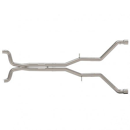 Kooks Headers & Exhaust - 3" Connection-Back Muffler Delete Exhaust System w/ Polished Tips - The Speed Depot