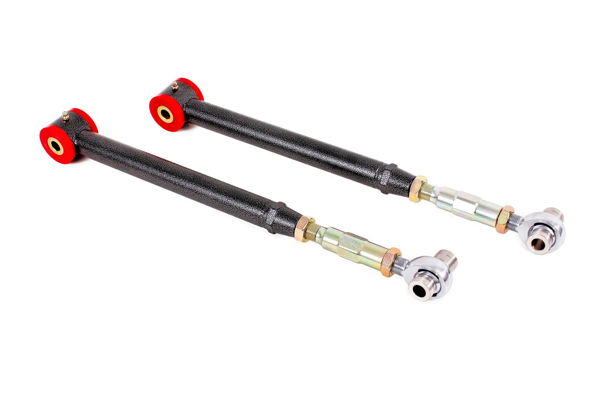 BMR Suspension - Lower Control Arms, DOM, On-car Adjustable, Polyurethane & Rod End Combo - The Speed Depot