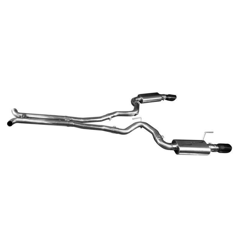 Kooks Headers & Exhaust - 3" SS Connection-Back H-Pipe Exhaust w/Black Tips - 2015-2017 Mustang GT 5.0L - The Speed Depot