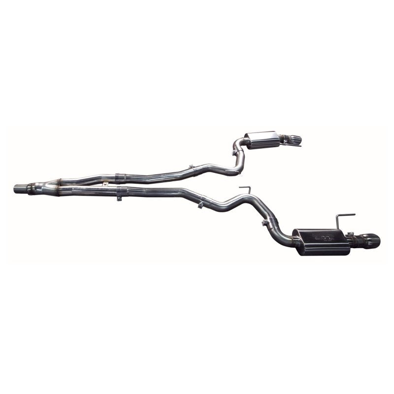 Kooks Headers & Exhaust - 3" x 2-1/2" SS Connection-Back Exhaust w/SS Tips - 2015-2023 Mustang EcoBoost - The Speed Depot