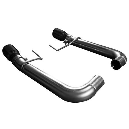 Kooks Headers & Exhaust 3" SS Muffler Delete Axle-Back Exhaust w/Black Tips - 2015-2017 Mustang 5.0L - Exhaust - The Speed Depot - 