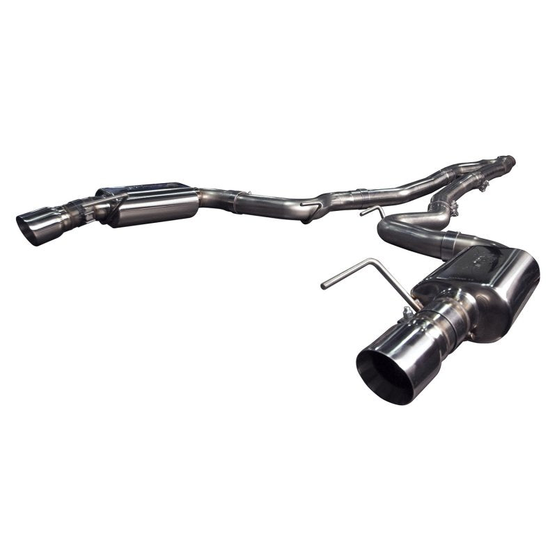 Kooks Headers & Exhaust 2-1/4" x 2-1/2" SS Cat-Back Exhaust w/SS Tips - 2015-2023 Mustang EcoBoost - Exhaust - The Speed Depot - 