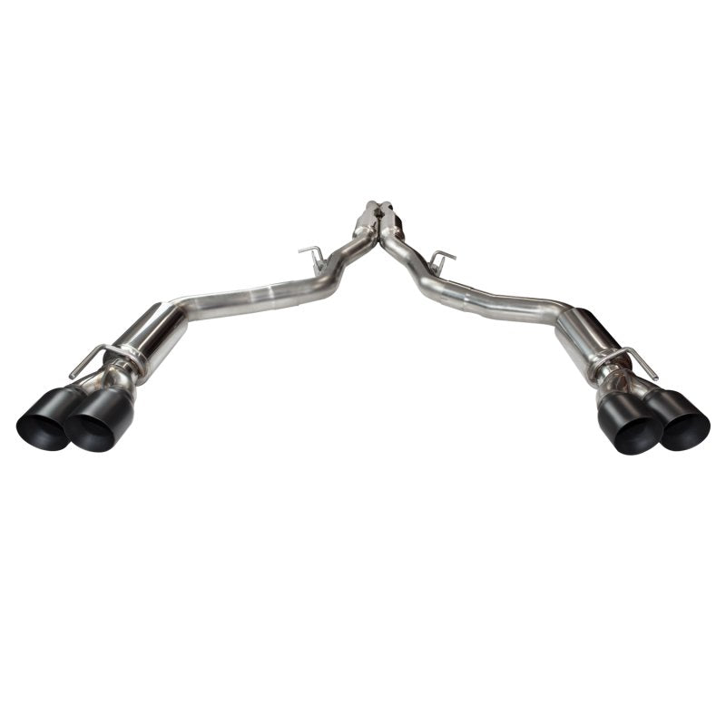 Kooks Headers & Exhaust 3" SS Connection-Back Exhaust w/Black Tips - 2015-2020 Challenger Hellcat 6.2L - Exhaust - The Speed Depot - 