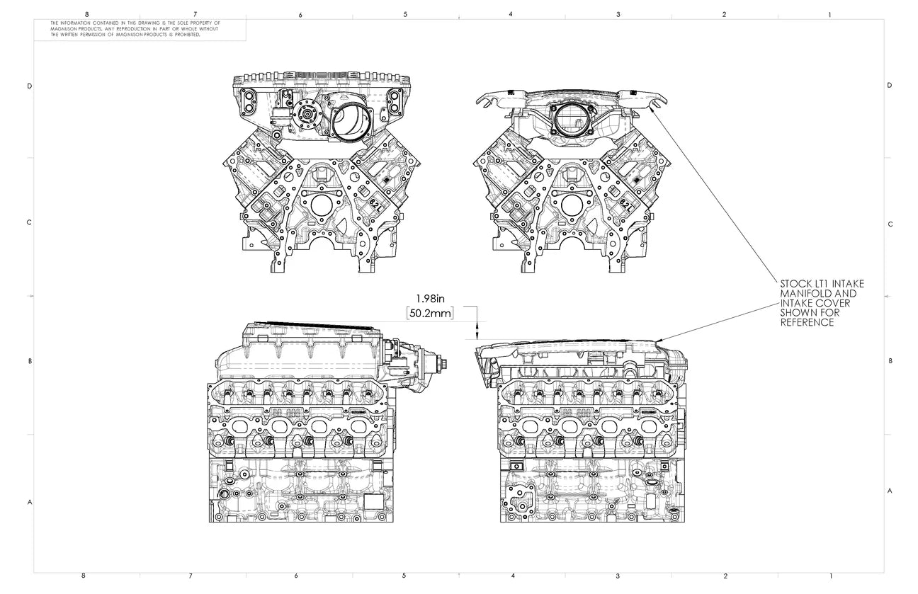 Magnuson Superchargers Magnum Di TVS2650R Supercharger (Dry Sump Only) - LT1 C7 - Forced Induction - The Speed Depot - 