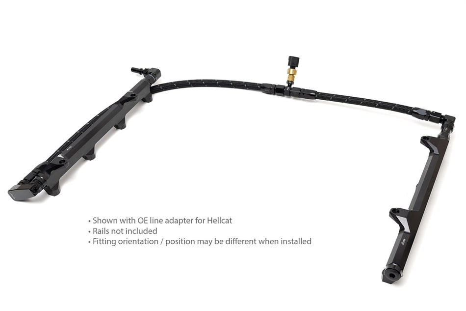 Hellcat Fuel Rail Crossover and OE Line Adapter Kit