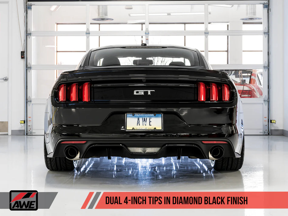 Cat-back Exhaust for S550 Mustang GT (Dual Tips)